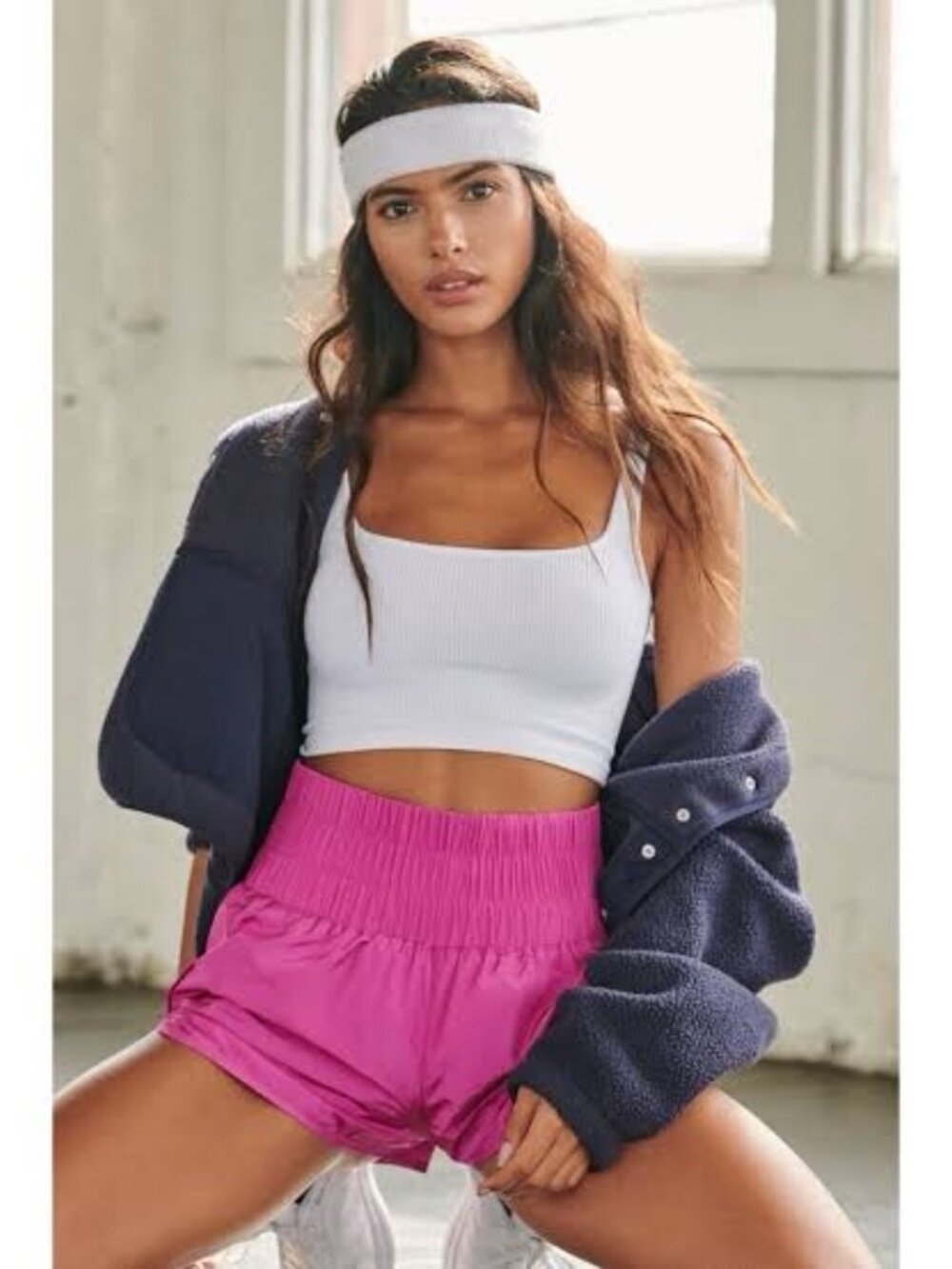 Free People Movement Athletic Lined Shorts pink size M(8/10)